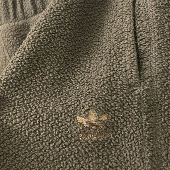 ✨ ADIDAS ✨ Sherpa Teddy Set Cropped Zip Hoodie And Joggers Tracksuit Medium RARE - Picture 4 of 17